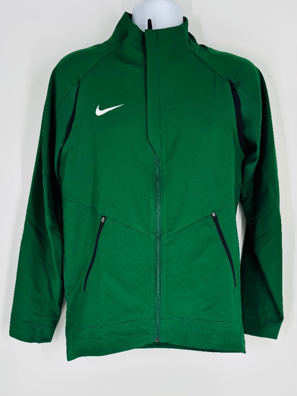 NWT Nike Mens Dri-Fit Full Zip Basketball Training Green Jacket Size S